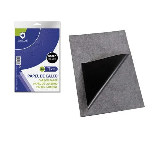 Bismark 128910 Papel de Calco A4 X 10H Negro Papel Carbono
