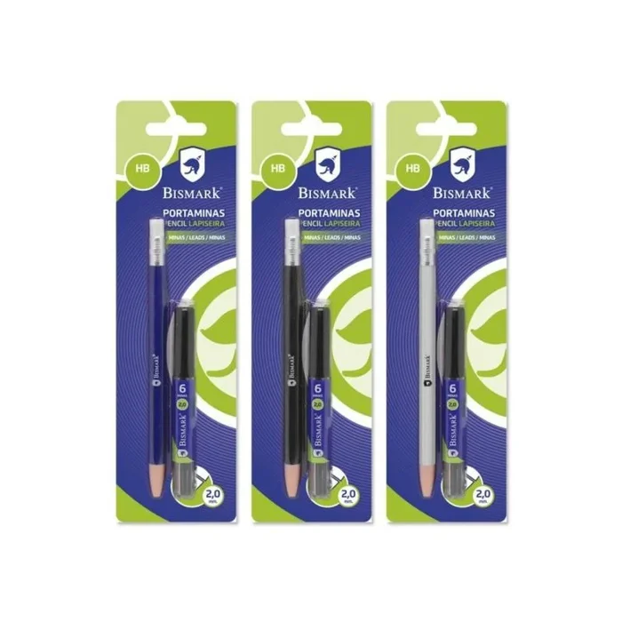 Bismark portaminas con minas 2.0mm blister colores surtidos