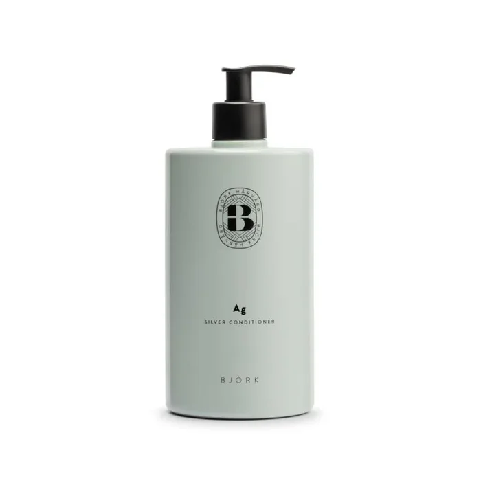 Bjork Ag Silver Hair Conditioner, 750 ml, Acondicionador para Neutralizar Tonos Amarillos, Cabello Fresco y Brillante