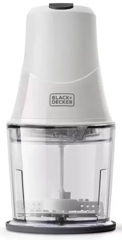 Black & Decker BXCH260E picadora eléctrica de alimentos 0,5 L 260 W Transparente, Blanco