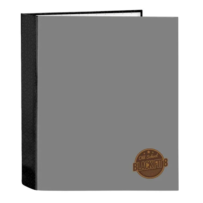 BLACKFIT8 OLD SCHOOL – Carpeta Folio 4 Anillas, Ideal para Niños de Diferentes Edades, Cómoda y Versátil, Calidad y Resistencia, 27x6x33 cm