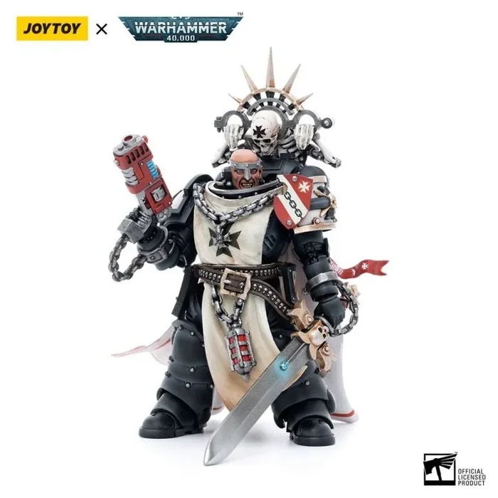 BLOOMAGE JOYTOY (BEIJING) TECH Warhammer 40k Figura 1/18 Black Templars Marshal Baldeckrath 12 cm