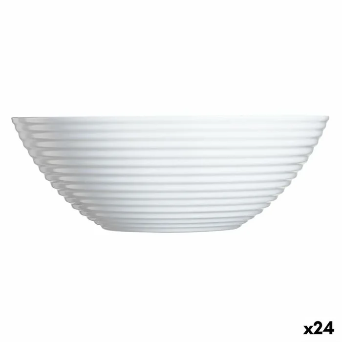 Bol luminarc harena blanco vidrio 16 cm multiusos (24 unidades)
