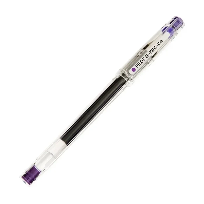 Bolígrafo de tinta de gel pilot g-tec-c4 ng4vi/ violeta