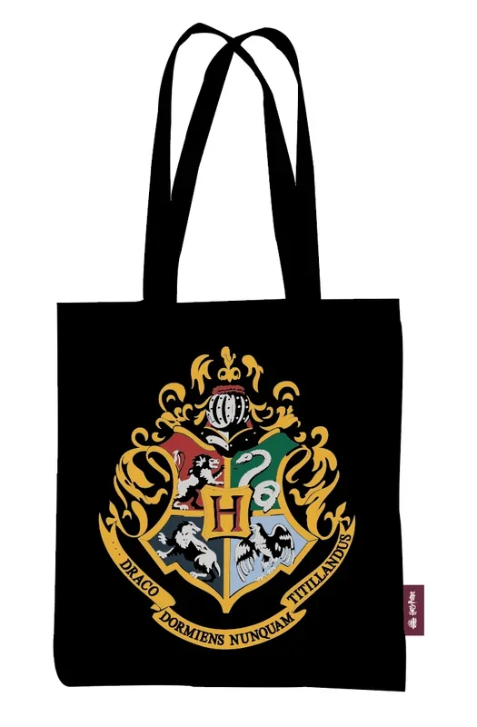 Bolsa de tela shopper harry potter hogwarts escudo