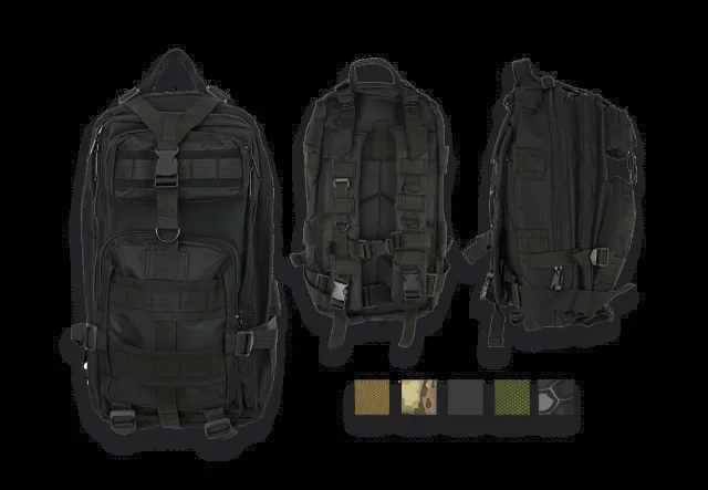 Bolsa Mochila Barbaric de nylon 600D en color Verde con cremallera y capacidad para 30 litros