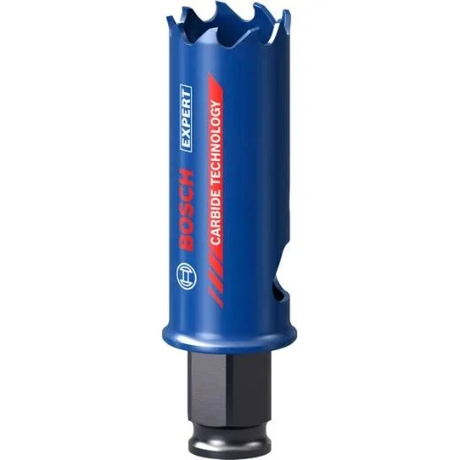 Bosch 1x Sierra de corona EXPERT Multi Material Power Change Plus (para Madera con metal, Ladrillo, Ø 22 mm, Professional Accesorios Taladro)
