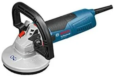 Bosch Professional GBR 15 CA – Lijadora de hormigón (1500 W, Ø 125 mm, cubierta anti-polvo, en maletín)
