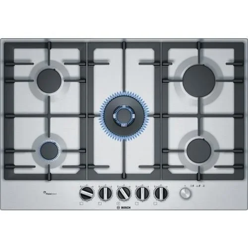 Bosch Serie 6 PCQ7A5M90 hobs Acero inoxidable Integrado Encimera de gas 5 zona(s)