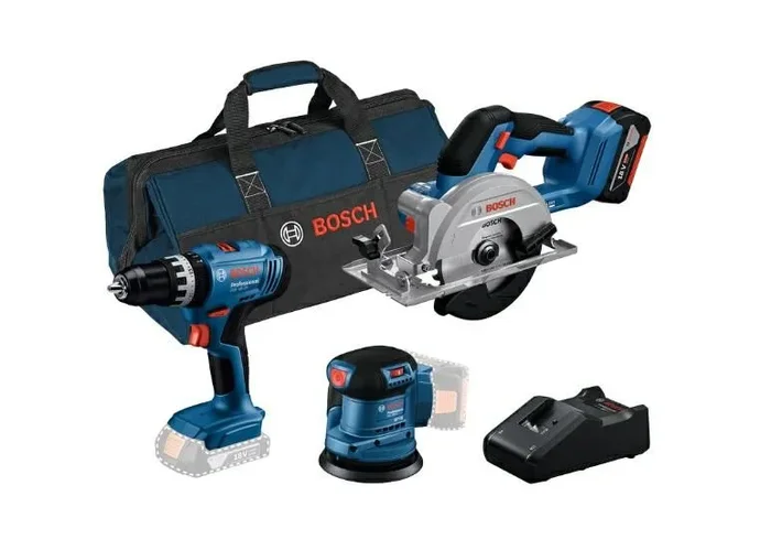 Bosch zestaw combo 18v (gsr 18v-45 + gws 18v-8 + gbh 18v-22) 3×4,0ah torba