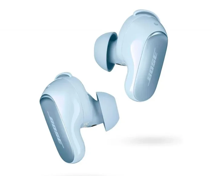 Bose QuietComfort Ultra Earbuds, Auriculares inalámbricos con cancelación de ruido, Bluetooth, Sonido espacial, Auriculares de alta gama para hacer deporte, Moonstone Azul – Edición Limitada