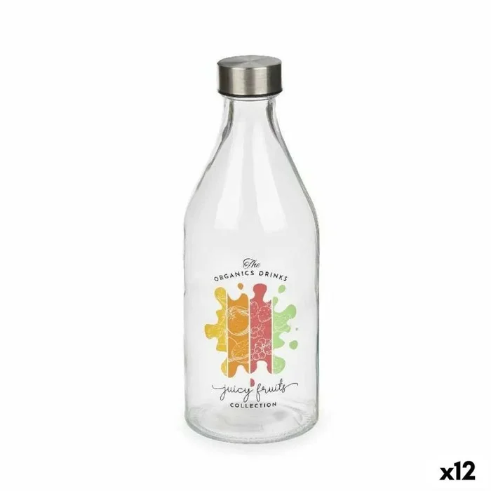 Botella juicy fruits vidrio 1 l (12 unidades)