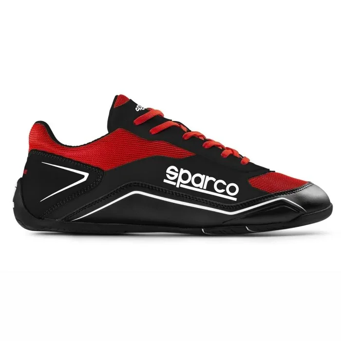 Botines racing sparco s-pole negro rojo 40 40