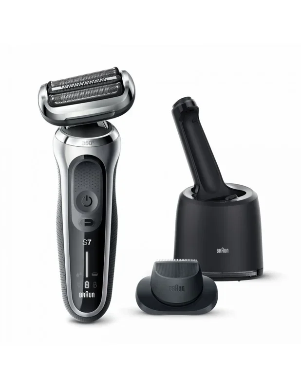 Braun 70-S7200cc Máquina de afeitar de láminas Recortadora Negro, Plata