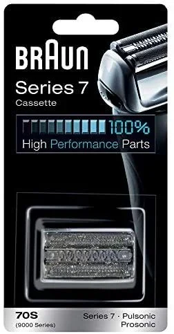 Braun Series 7 70S Cabezal de recambio para afeitadora eléctrica hombre, plata