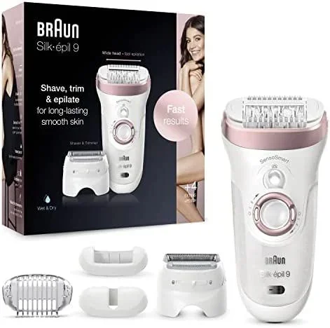 Braun Silk-épil 9 9 – 725 40 pinzas Rosa, Blanco