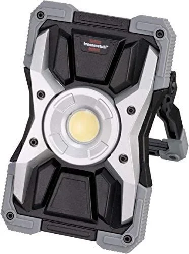 Brennenstuhl RUFUS foco LED a batería recargable de 15 W (1500 lm, luz de trabajo profesional, lámpara portátil, regulable, interruptor con modos, carcasa resistente, IP65)