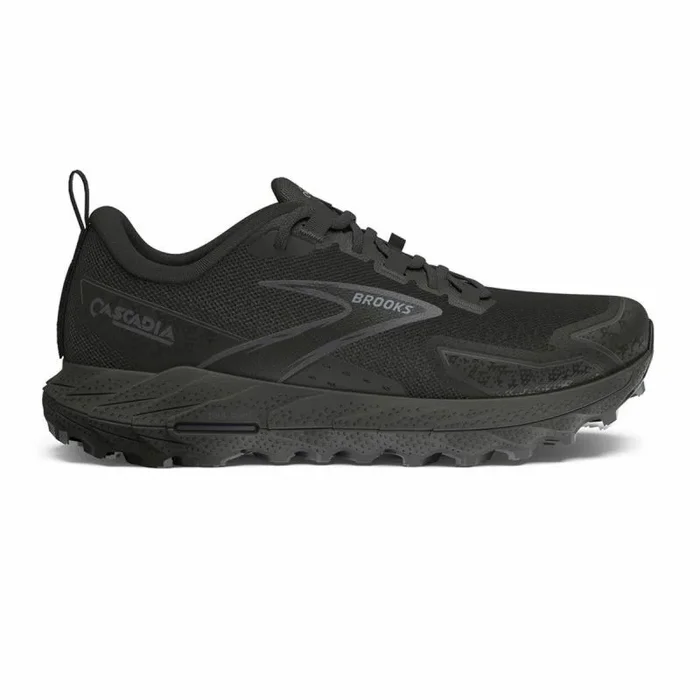 BROOKS Cascadia 18, Sneaker Hombre, Negro/Perla ennegrecida/Gris, 42 EU
