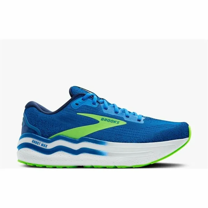 Brooks Ghost MAX 2, Sneaker Hombre, Abrigo de geco Azul y Verde holandés, 44 EU