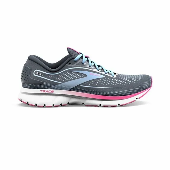 Brooks Trace 2, Zapatillas para Correr Mujer, Ebony Open Air Lilac Rose, 40 EU