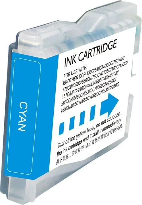 Brother lc1000xl/lc970xl cyan cartucho de tinta generico – reemplaza lc1000c/lc970c