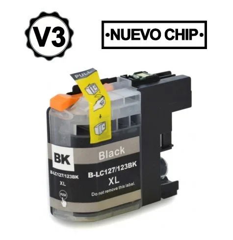 Brother lc127xl negro cartuchos de tinta generico – reemplaza lc127xlbk