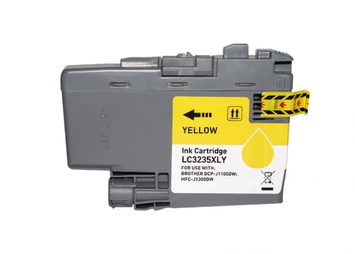 Brother lc3235xl/lc3233 amarillo cartucho de tinta generico – reemplaza lc3235xly/lc3233y