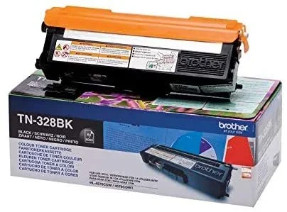 Brother TN-328BK cartucho de tóner 1 pieza(s) Original Negro