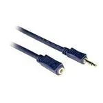 C2G 7m Velocity 3.5mm Stereo Audio Extension Cable M/F cable de audio 3,5mm Negro