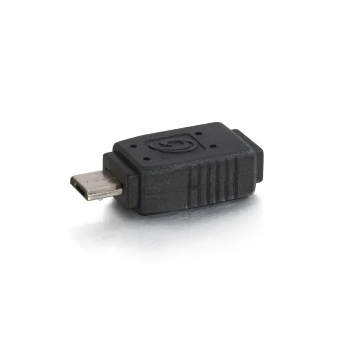 C2G 81689 cambiador de género para cable Mini (B) F Micro (B) M Negro