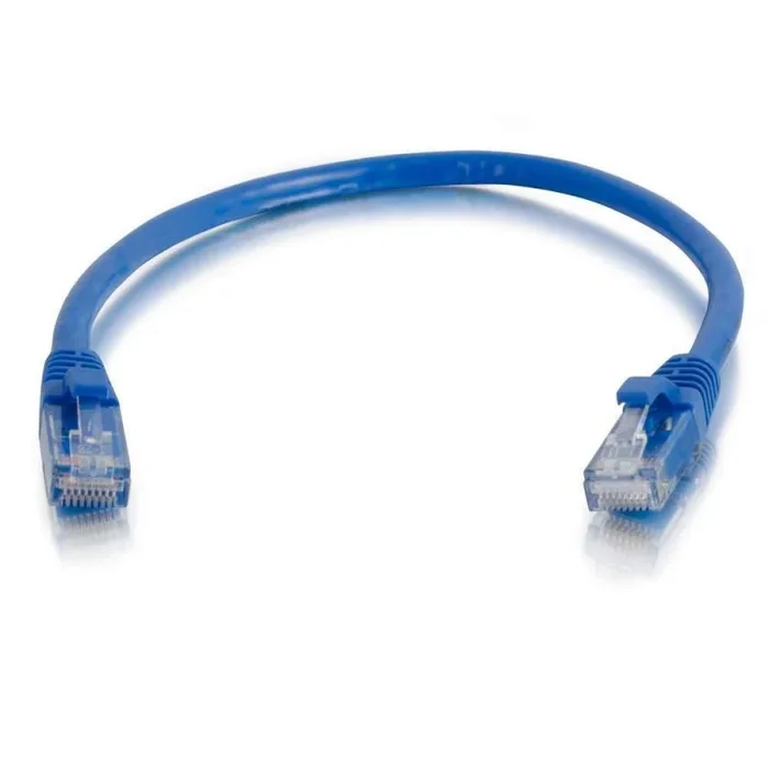 C2G Cable de conexión de red de 0,5 m Cat5e sin blindaje y con funda (UTP), color azul