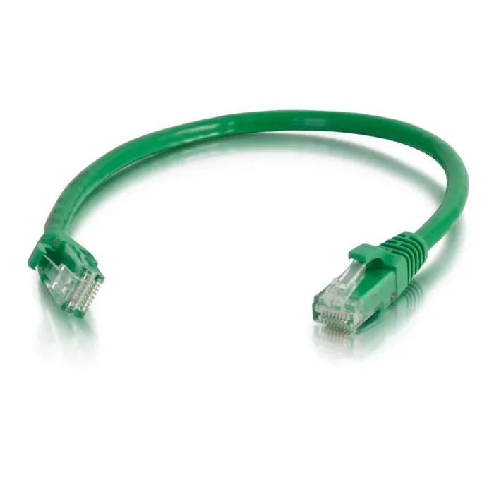 C2G Cable de conexión de red de 1 m Cat6 sin blindaje y con funda (UTP), color verde