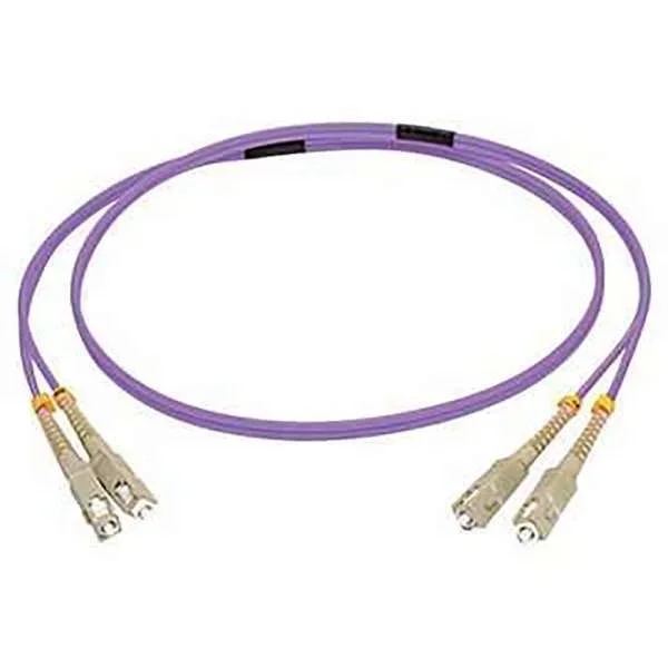 C2G CABLE DE FIBRA SC/SC OM4 LSZH DE 15 M – VIOLETA