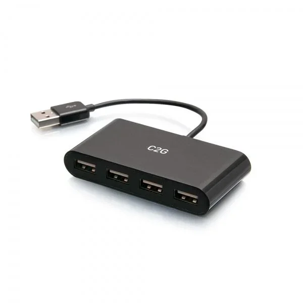 C2G Concentrador USB-A 3.0 de 4 Puertos – SuperSpeed USB de 5 Gbps