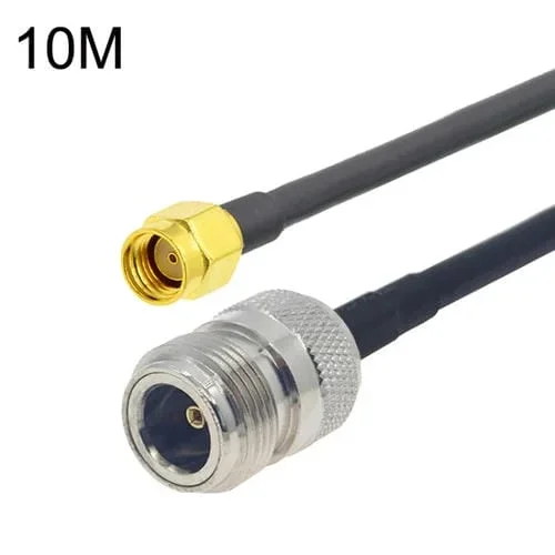 Cable Adaptador Coaxial Rp-Sma Macho a N Hembra RG58 Longitud 10 m