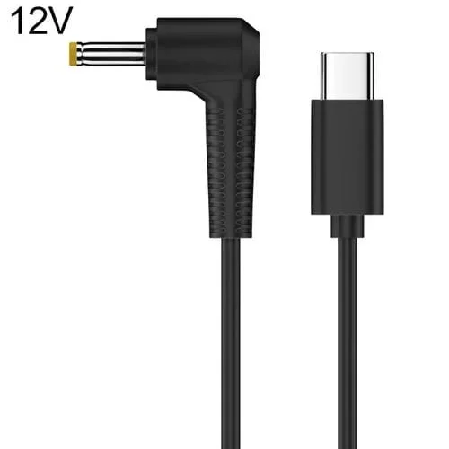 Cable Adaptador de Alimentación CC a Tipo C 12 V 4,0 x 1,7 mm