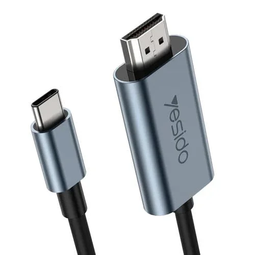 Cable Adaptador Yesido HM10 USB-C / Type-C a HDMI HD 2 Metros