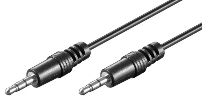 Cable audio Stereo Jack 3,5mm Macho – Macho 5 metros negro Cu 51660