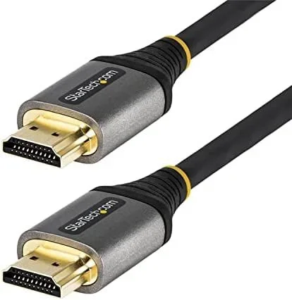 Cable de 0,5m HDMI 2.0 con Certificación Premium – Cable HDMI de Alta Velocidad con Ethernet Ultra HD 4K 60Hz – HDR10, ARC – Cable de Vídeo HDMI UHD – M/M