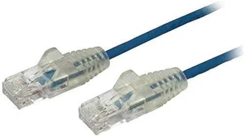 cable de 1m de red ethernet cat6 delgado sin enganches – cable de red snagless – azul,garantia lifetime