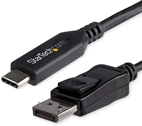 Cable de 1m USB-C a DisplayPort 1.4 – Convertidor Adaptador de Vídeo USB Tipo C 8K/5K/4K – HBR3/HDR/DSC – Cable Conversor para Monitor DP de 8K 60Hz – USB-C/Thunderbolt 3 (CDP2DP141MB)