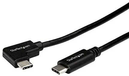 Cable de 1m USB-C a USB-C Acodado a la Derecha – Cable USB Tipo C en Ángulo a la Derecha – Cable USBC en Ángulo