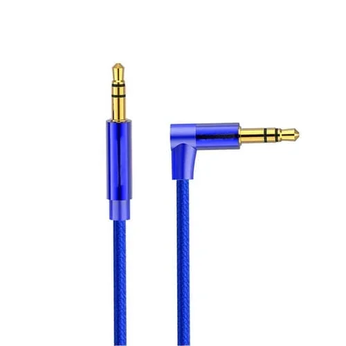 Cable de Audio Av01 Macho a Macho 3,5 mm de 50 cm (Azul)