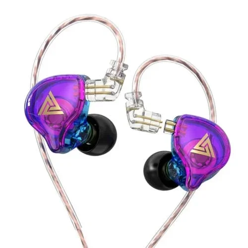Cable de audio Qkz Ak6 Plus Hifi Bass desmontable para auricular sin micrófono (Colorido)