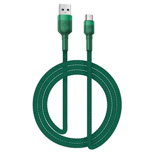 Cable de Carga Usb-C 5A Tatuaje de Belleza 1M (Verde)