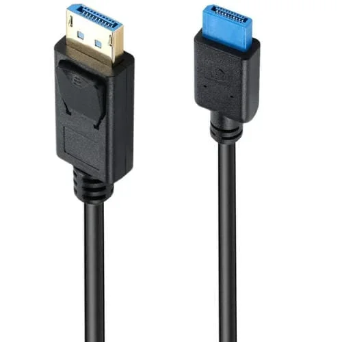 Cable de Conexión Macho a Macho DisplayPort 8K DP1.4 para Pruebas de Dispositivos, 0,3 m
