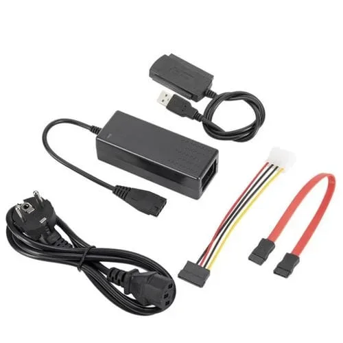 Cable de Datos para Unidad de Disco Duro Thr Thur YP009 con Fuente de Alimentación y Conjunto de Enchufe de la UE