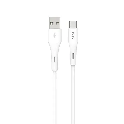 Cable de Datos Totu Bt-023 Skin Sense Series USB A a Tipo C 2 m (Blanco)