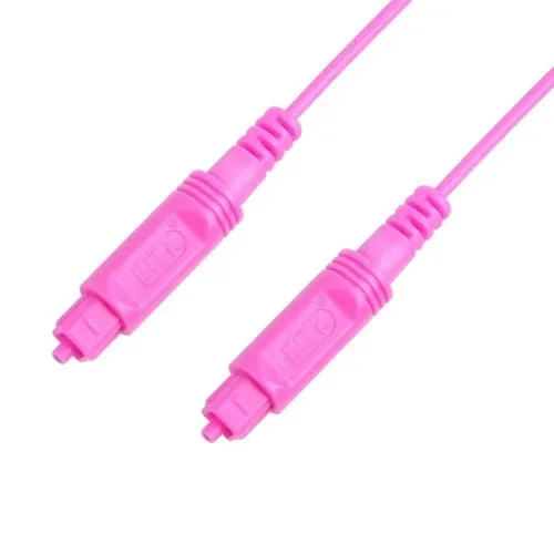 Cable de Fibra Óptica de Audio Digital EMK OD2.2mm 15M Equilibrio Altavoz Plástico (Rosa)