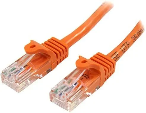 Cable de Red de 0,5m Naranja Cat5e Ethernet RJ45 sin Enganches